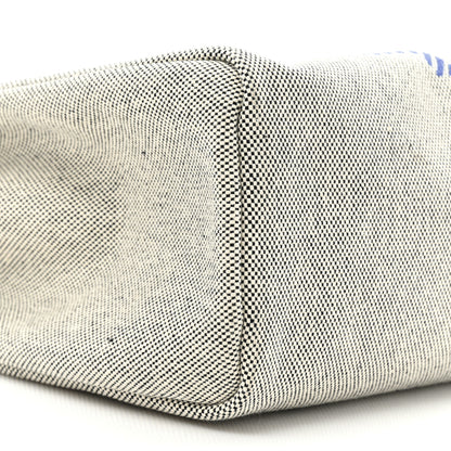 Hermes Vache Hunter Toile H Brides de Gala Herbag Zip Retourne 31 PM Bleu De France Ecru Black 10 of 13