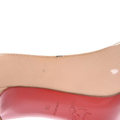 Christian Louboutin Patent Mater Claude 85 Pumps 36 Nude 16 of 18