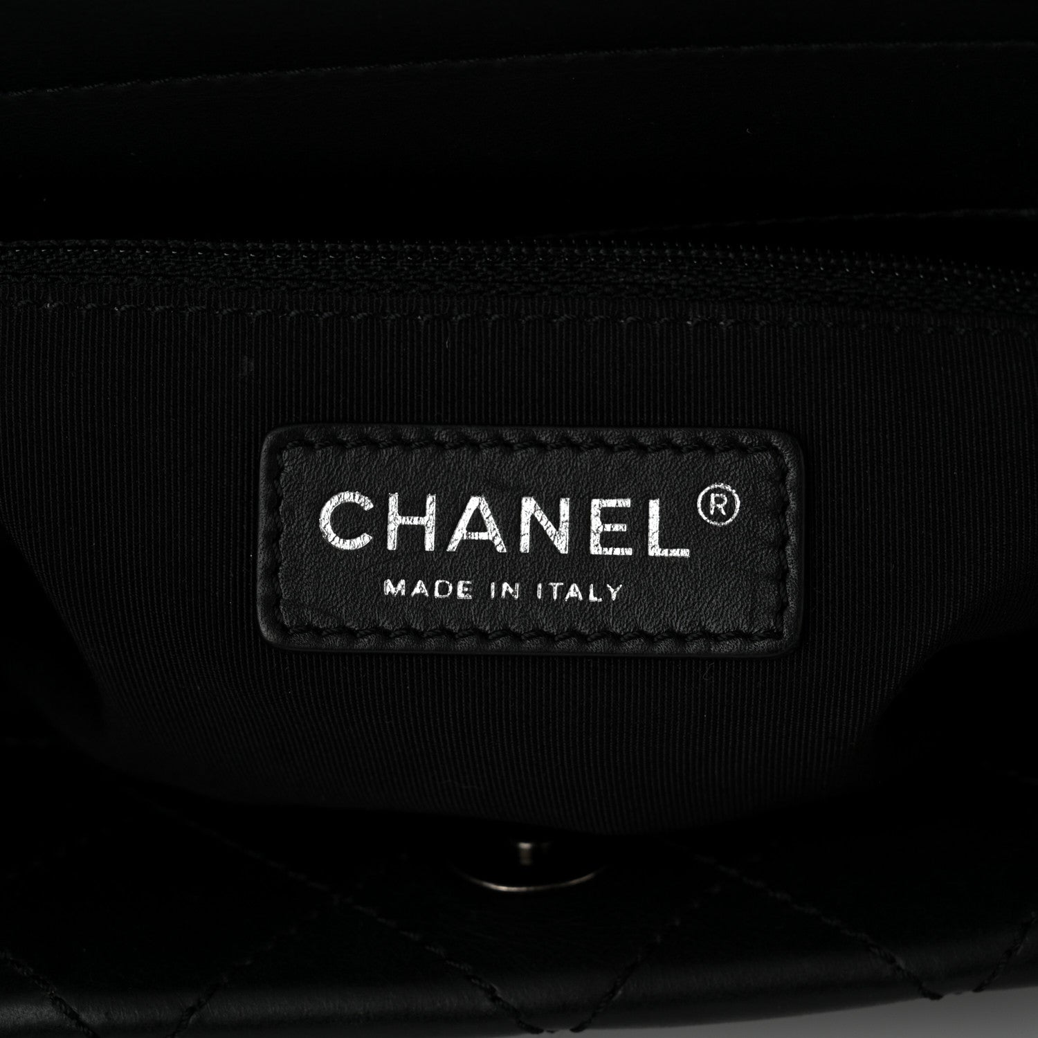 Chanel Calfskin Quilted Small Easy Shopping Tote Black 6 of 10