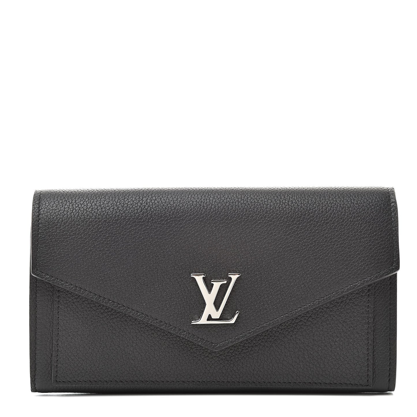 Soft Calfskin My Lockme Wallet Black