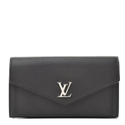 Louis Vuitton Soft Calfskin My Lockme Wallet Black 1 of 8