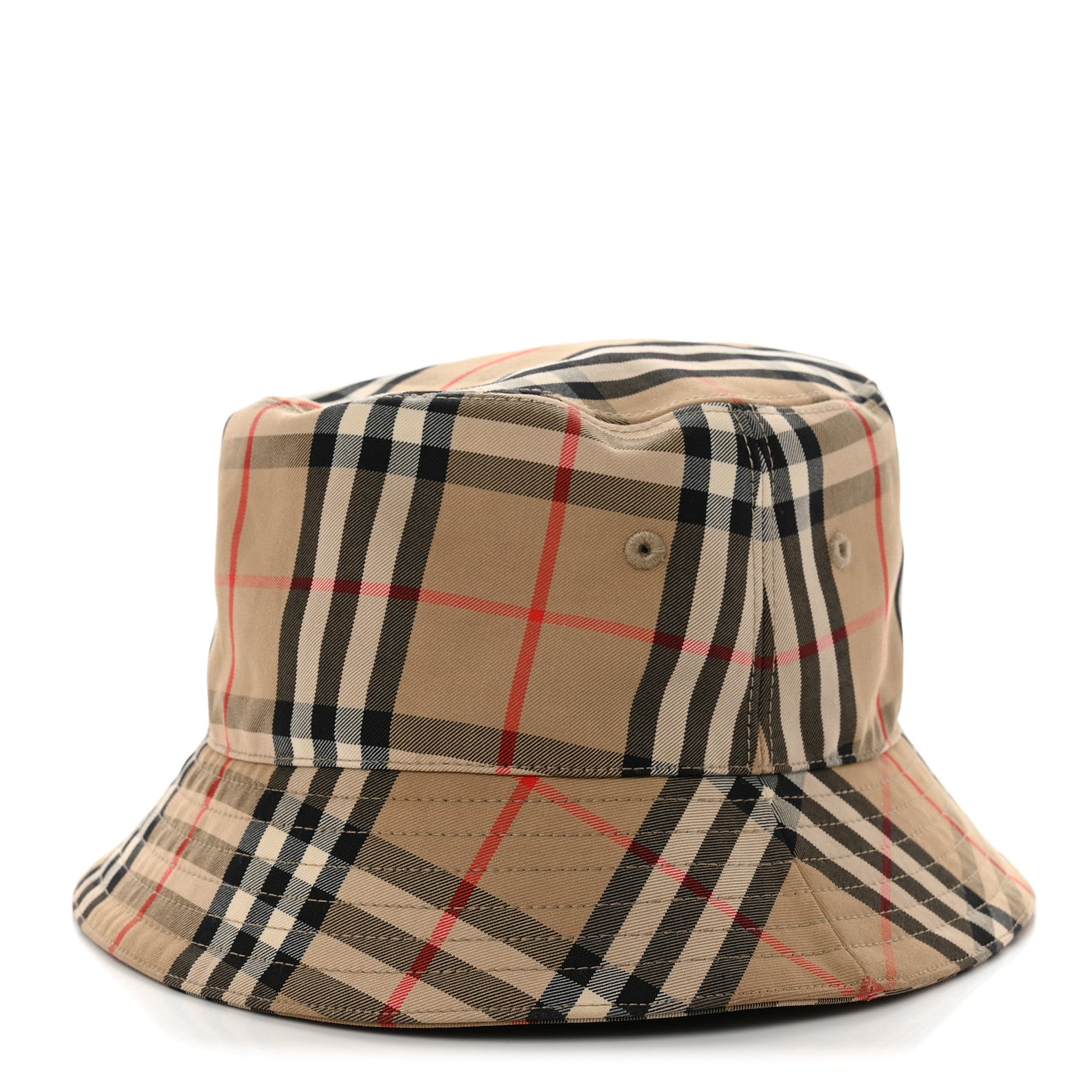 Burberry Technical Cotton Vintage Check Bucket Hat L Archive Beige 1 of 9