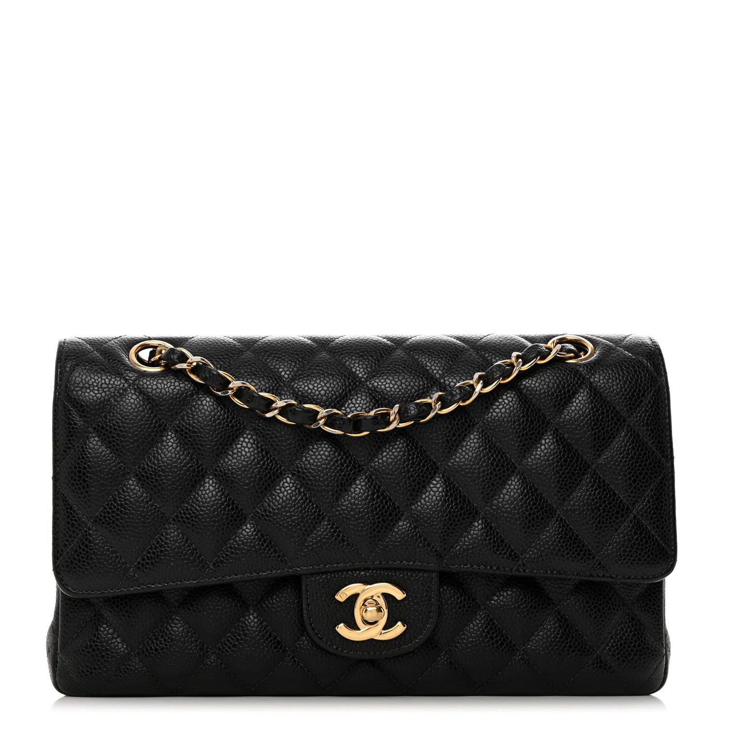 Chanel Caviar Quilted Medium Double Flap Black 1 of 10