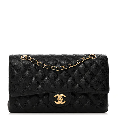 Chanel Caviar Quilted Medium Double Flap Black 1 of 10