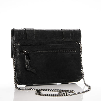 Proenza Schouler Lambskin PS1 Large Chain Wallet Black 3 of 7