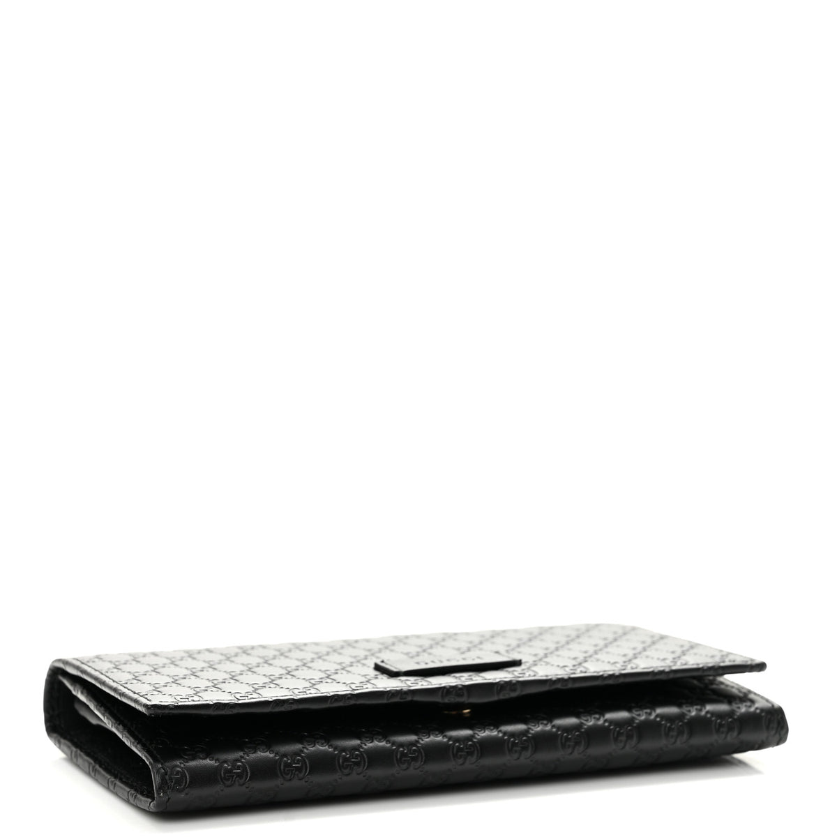 Soft Microguccissima Continental Wallet Black