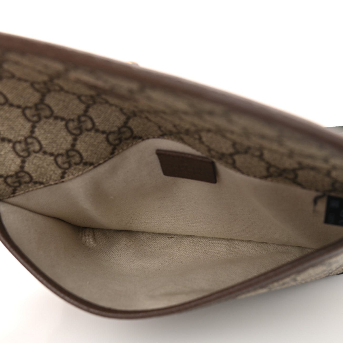 GG Supreme Monogram Neo Vintage Web Belt Bag Brown