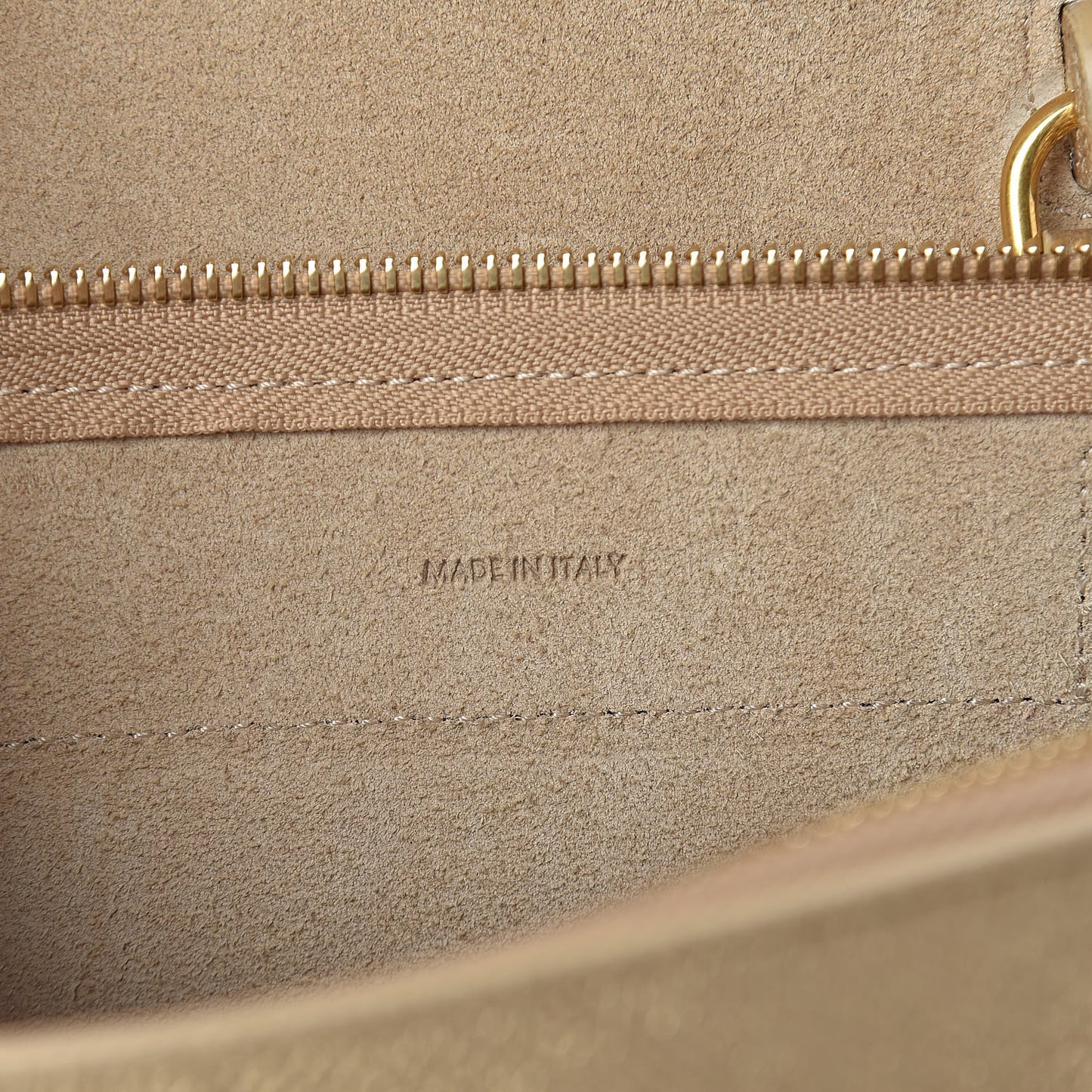 Laminated Calfskin Nano Belt Bag Gold