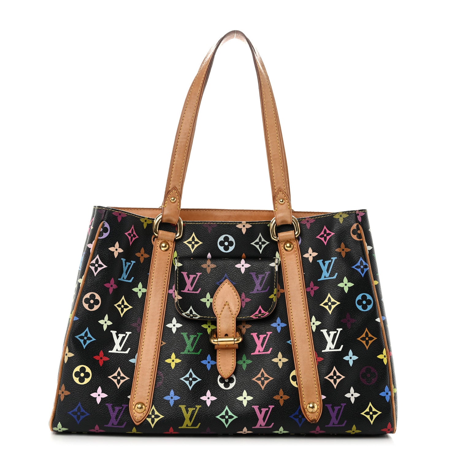 Louis Vuitton Monogram Multicolor Aurelia MM Black 1 of 13
