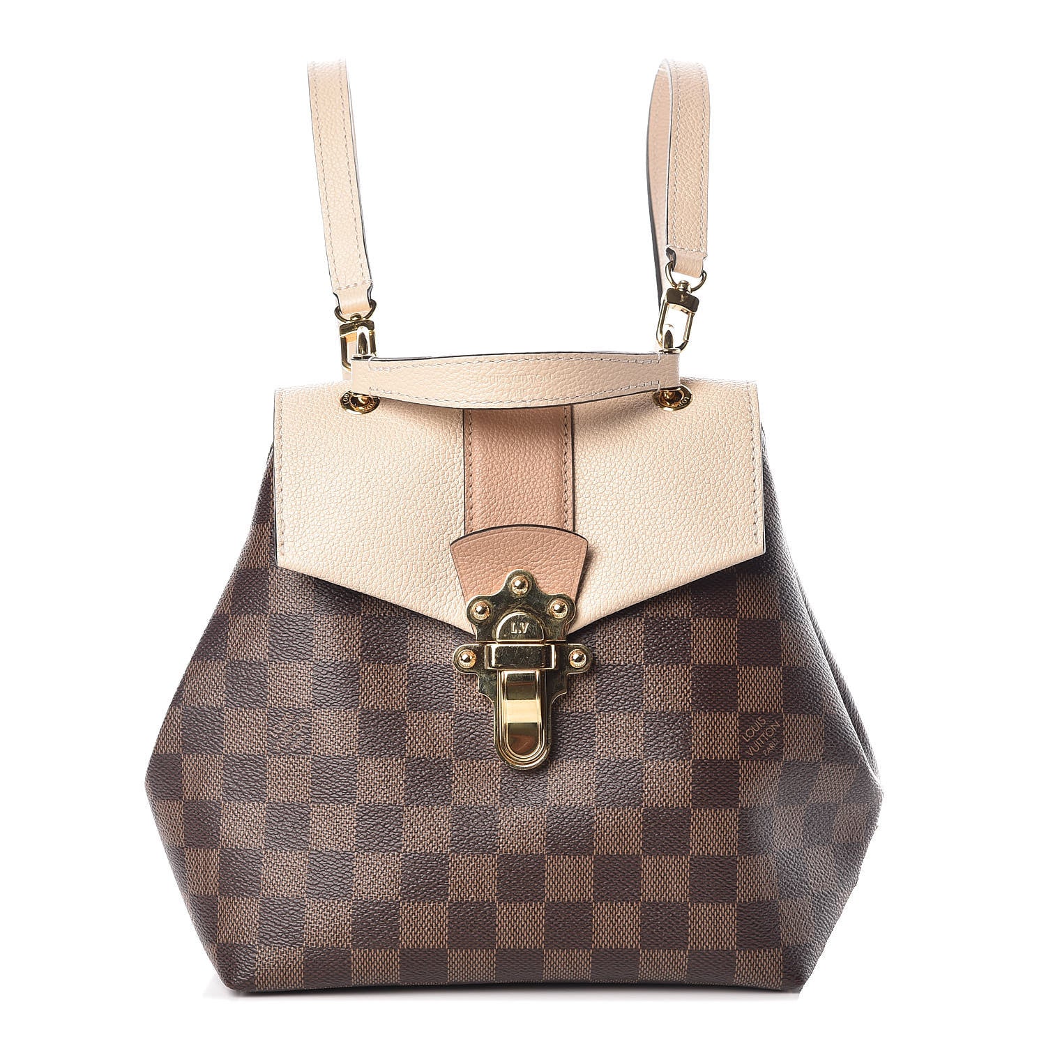 Louis Vuitton Damier Ebene Clapton Backpack Creme 1 of 8