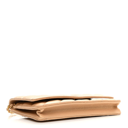 Chanel Iridescent Calfskin Quilted Wallet on Chain WOC Gold 3 of 9