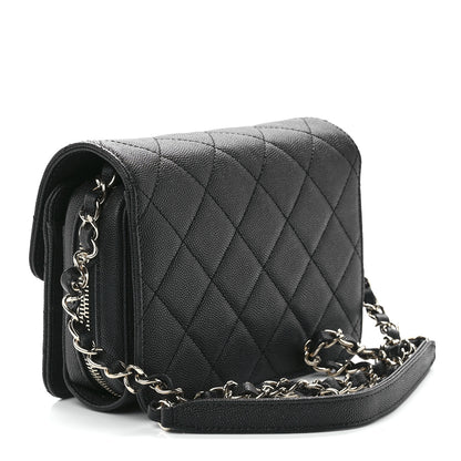 Chanel Caviar Quilted Like A Wallet Flap Black 3 of 10