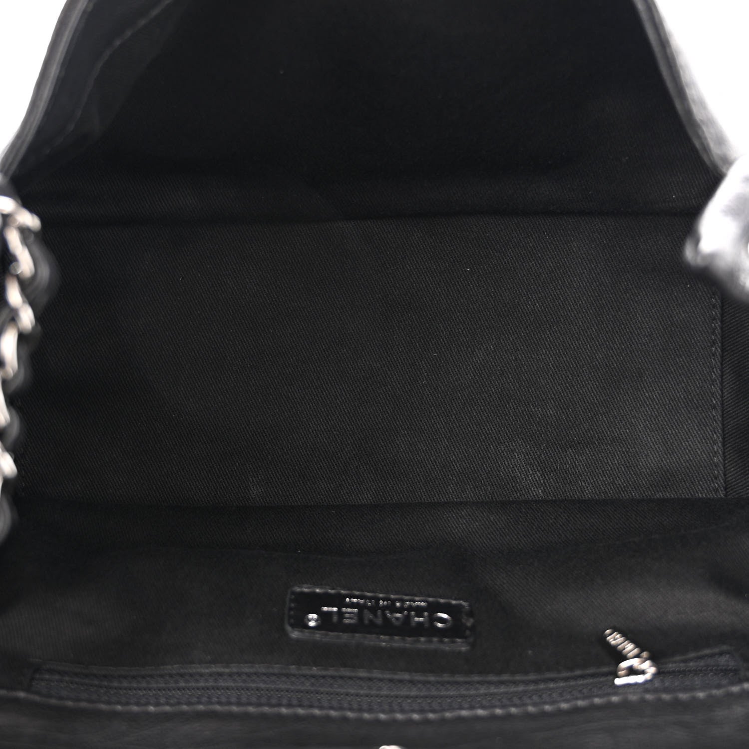 Chanel Calfskin Diamond Stitch Accordion Flap Black 5 of 13