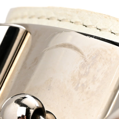 Hermes Epsom Collier De Chien CDC Bracelet S White 12 of 13