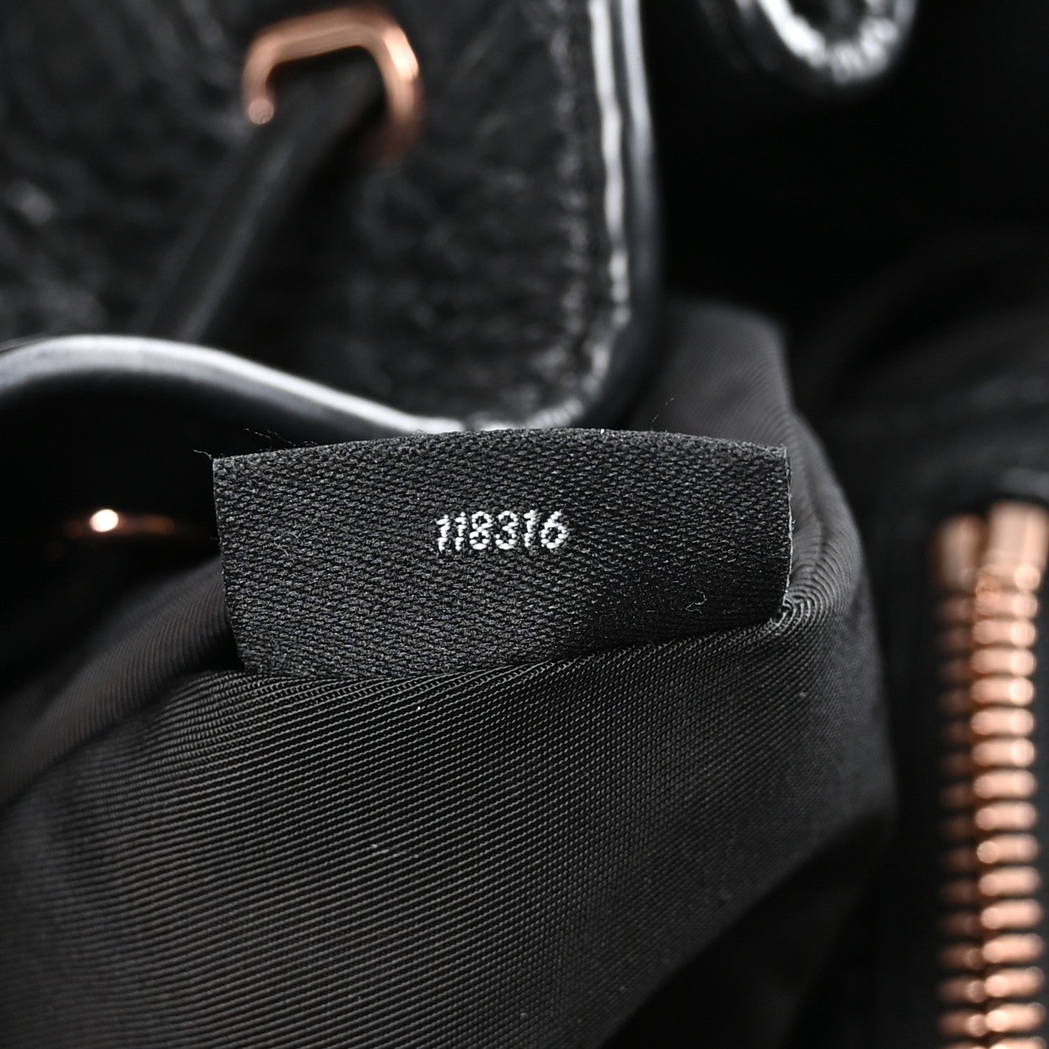 Alexander Wang Pebbled Calfskin Prisma Skeletal Backpack Black Rose Gold Hardware 8 of 11