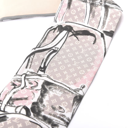Louis Vuitton Silk Monogram Trunks Bandeau Rose Poudre 2 of 5