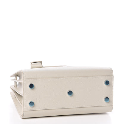 Saint Laurent Grained Calfskin Nano Sac de Jour Dove White 4 of 10