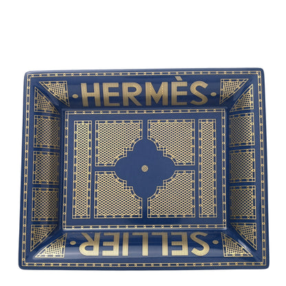Hermes Porcelain Sellier Change Tray Bleu Roi 1 of 4