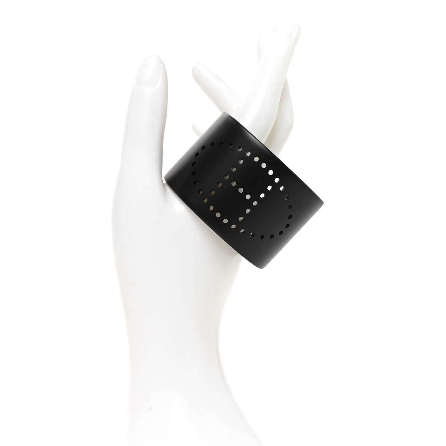 Hermes Aluminium Evelyne Sunset Cuff Bracelet T2 Black 2 of 4