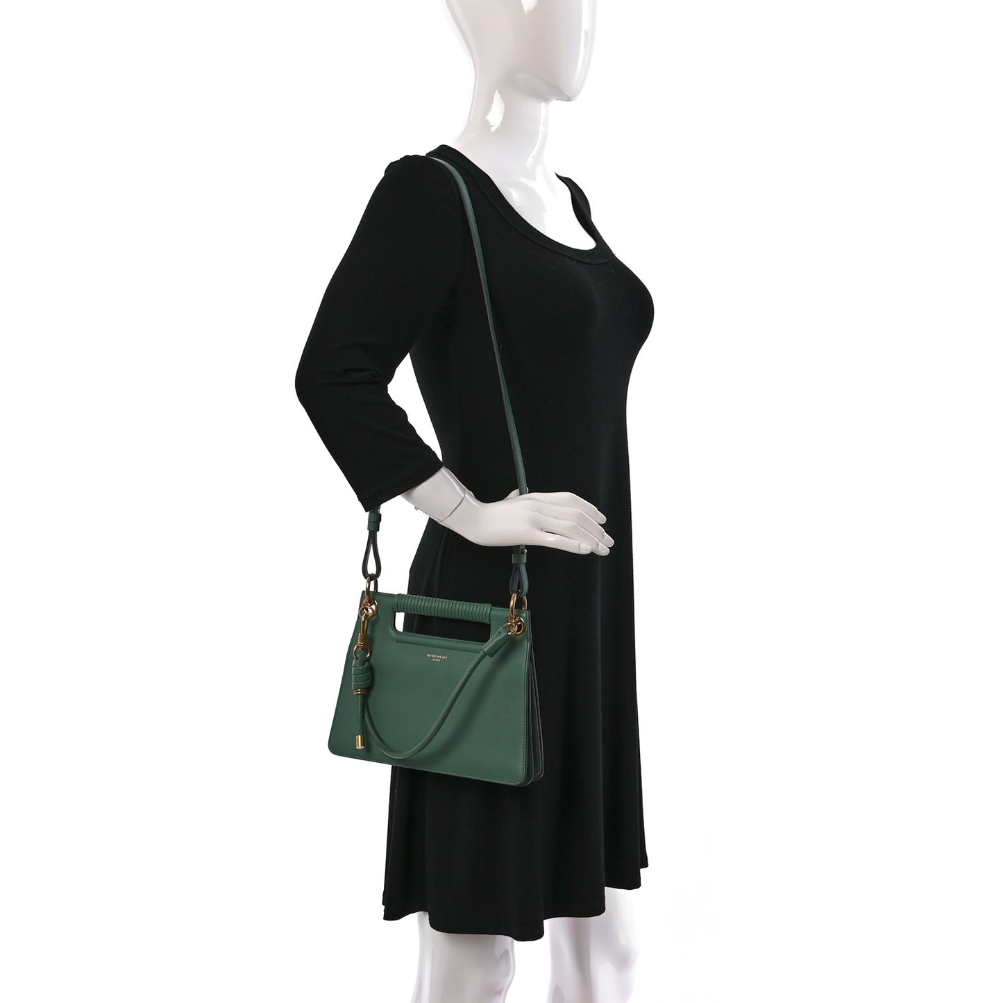 Calfskin Small Whip Top Handle Crossbody Pistachio