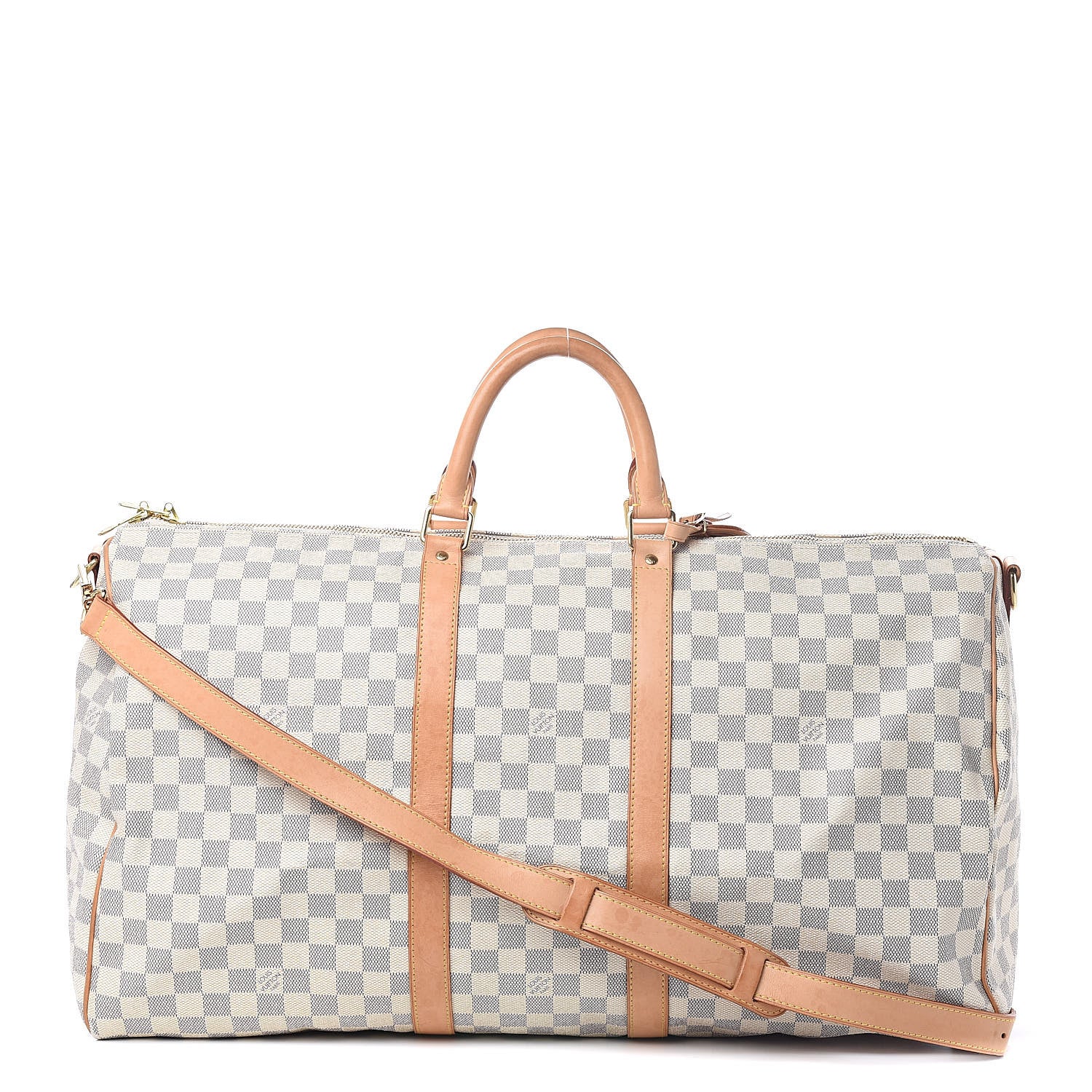 Louis Vuitton Damier Azur Keepall Bandouliere 55 1 of 16