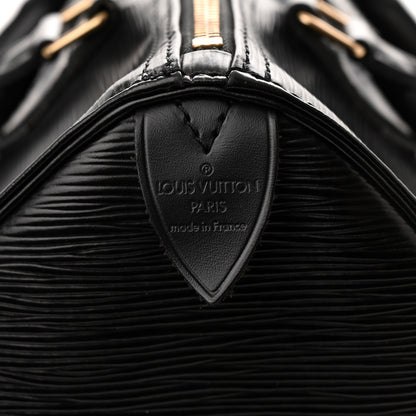 Louis Vuitton Epi Speedy 25 Black 6 of 10