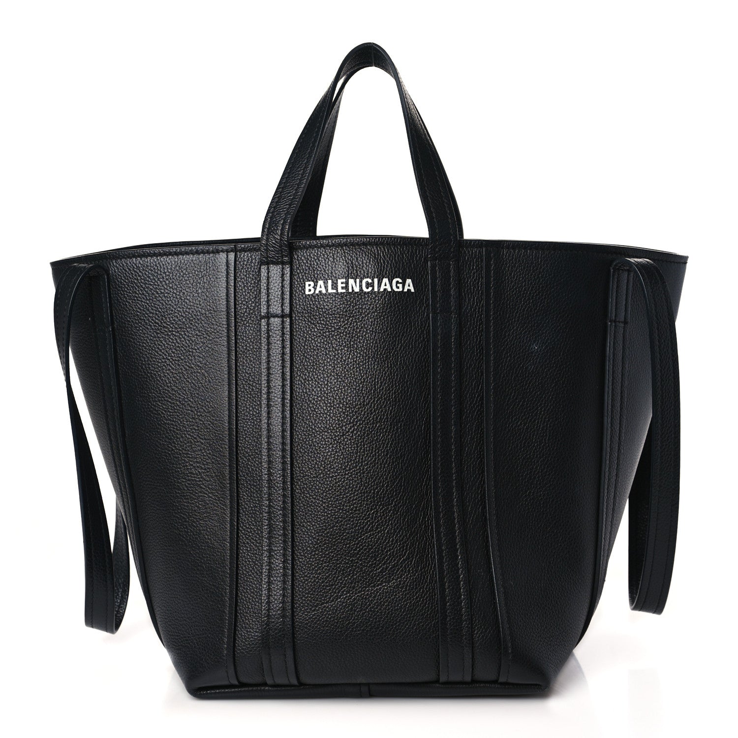 Balenciaga Grained Calfskin XL Everyday North South Shoulder Tote Bag Black 1 of 8