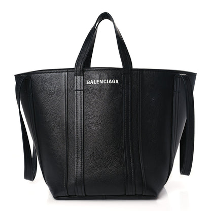 Balenciaga Grained Calfskin XL Everyday North South Shoulder Tote Bag Black 1 of 8