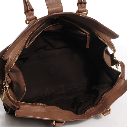 Saint Laurent Sheepskin Medium Cabas ChYc Brown 5 of 9