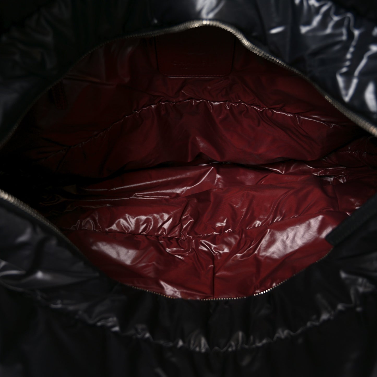 Nylon Quilted Large Coco Cocoon Tote Black