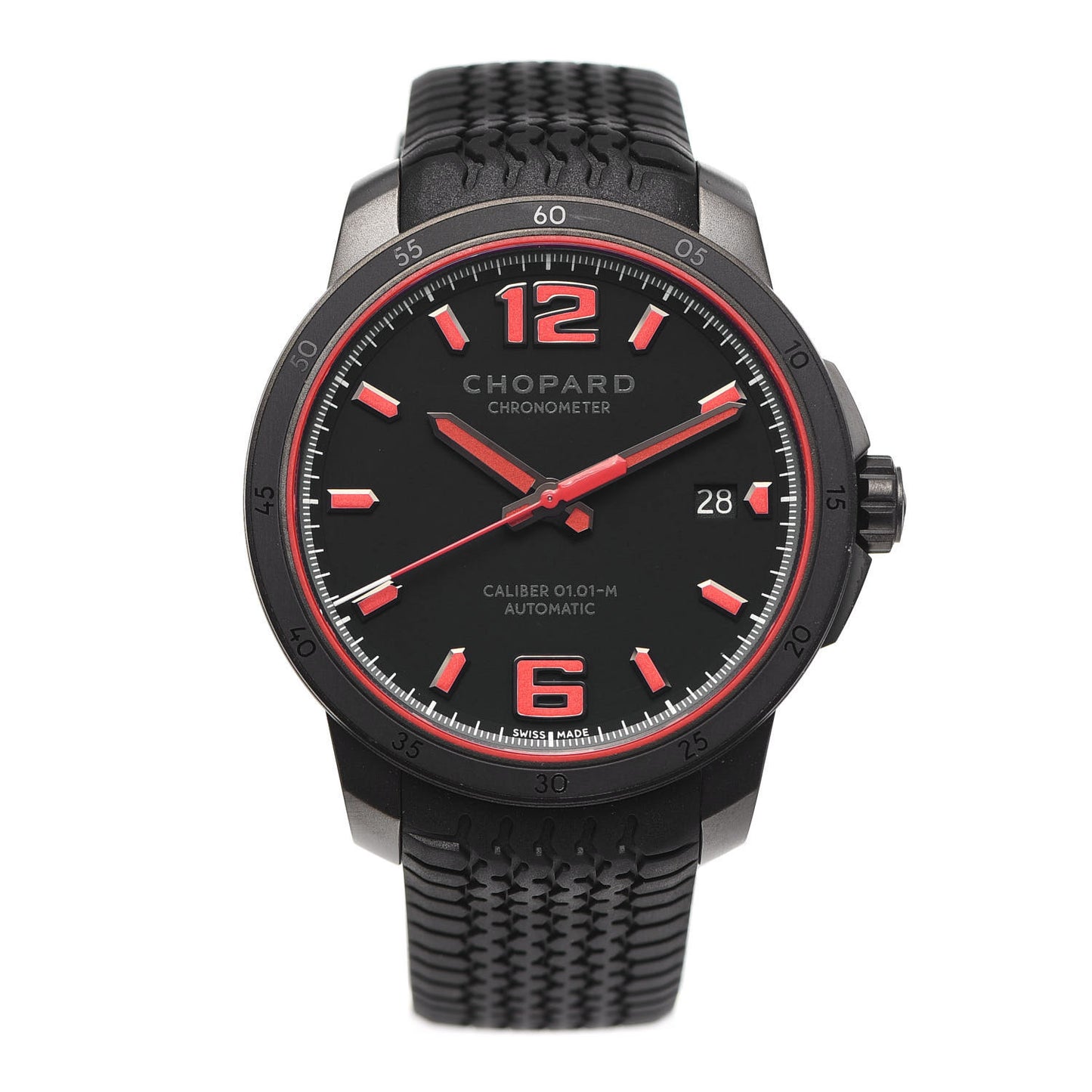 PVD Stainless Steel Rubber 43mm Mille Miglia GTS Speed Limited Edition Automatic Watch Black