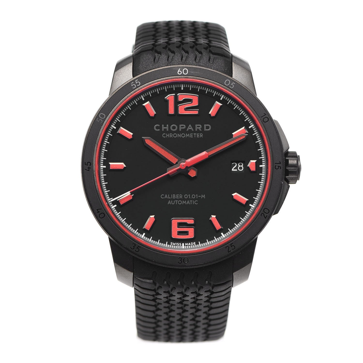 Chopard PVD Stainless Steel Rubber 43mm Mille Miglia GTS Speed Limited Edition Automatic Watch Black 1 of 6