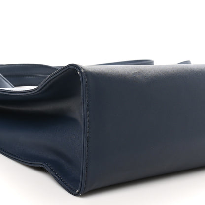 Telfar Vegan Leather Medium Shopping Bag Navy 8 of 9