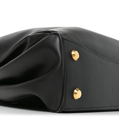 Balenciaga Natural Smooth Calfskin Medium Rodeo Top Handle Handbag Black 8 of 9