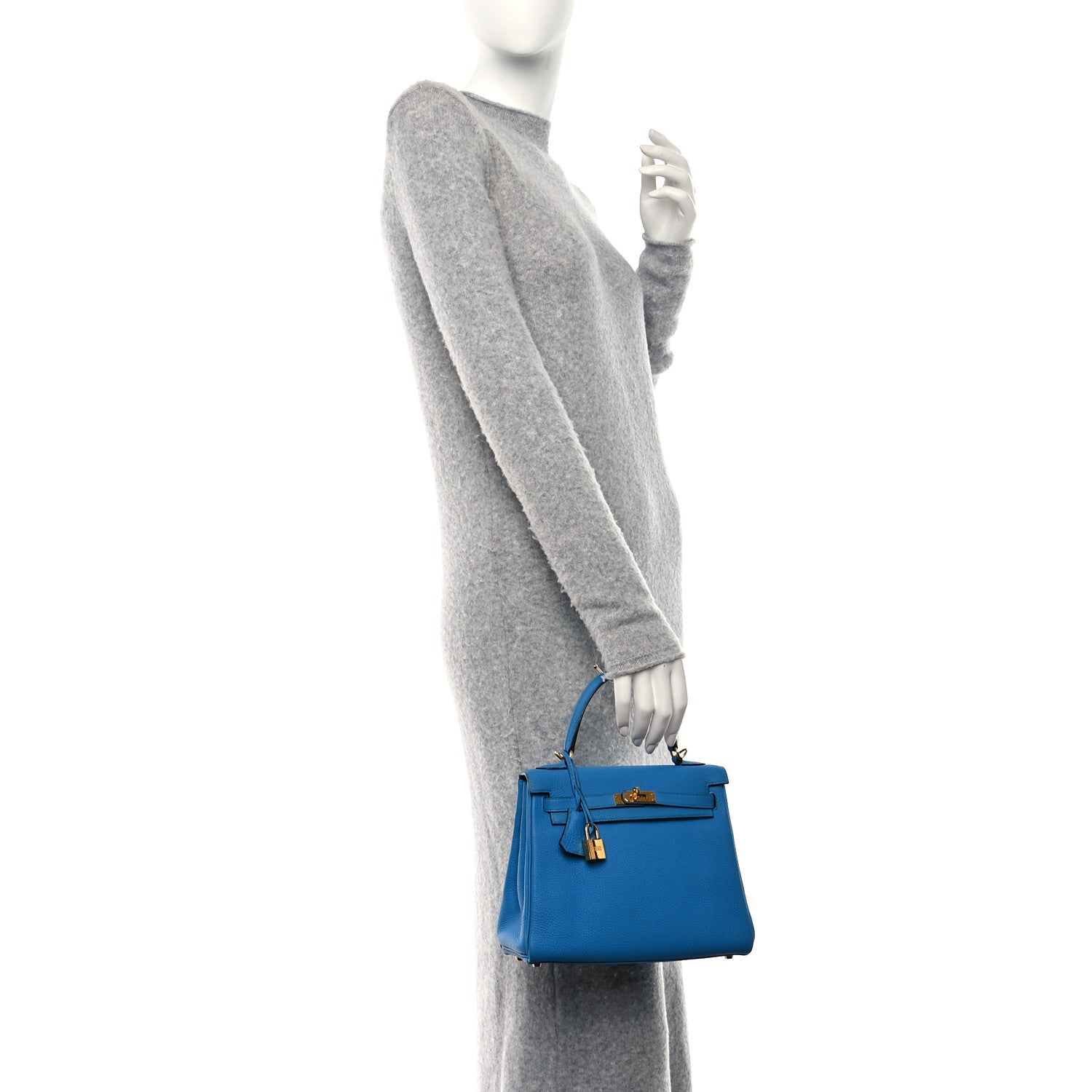 Hermes Togo Kelly Retourne 25 Bleu Zanzibar 2 of 9