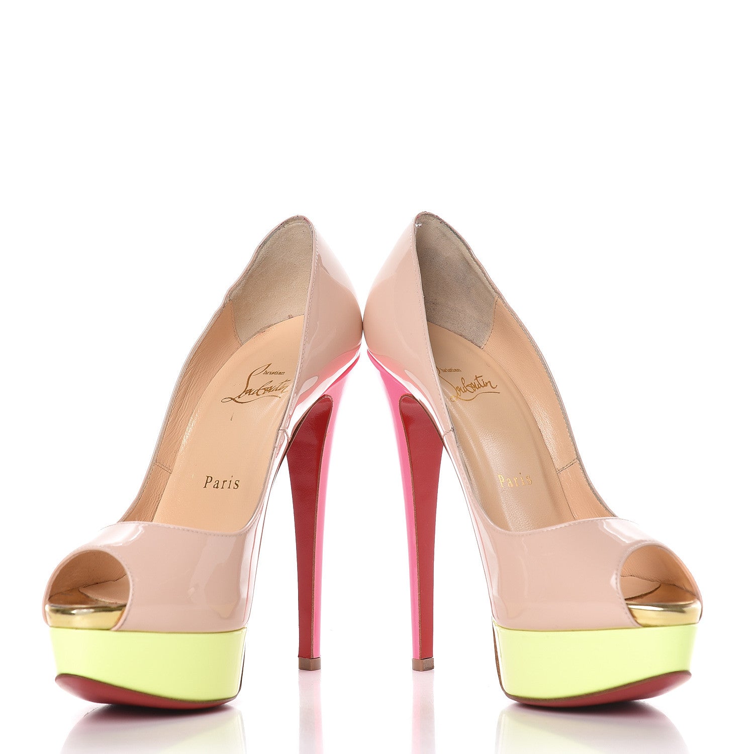 Christian Louboutin Patent Lady Peep 150 Pumps 36 Ballerina 6 of 17