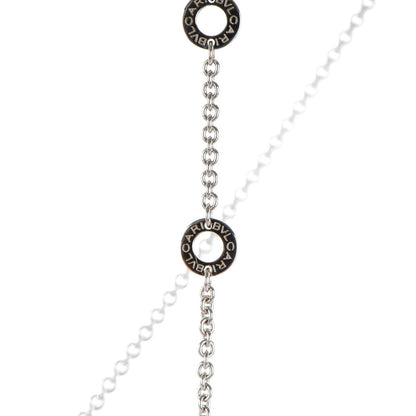 Bulgari 18K White Gold Parentesi Pendant Necklace 6 of 7