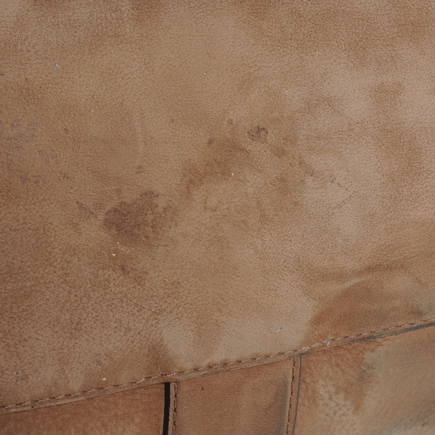 Nubuck Large Soft Stirrup Shoulder Bag Light Brown