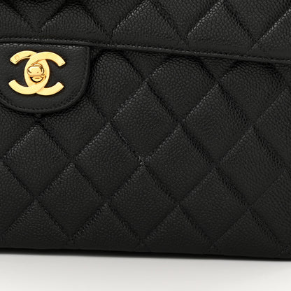Chanel Caviar Jumbo Single Flap Black 11 of 12