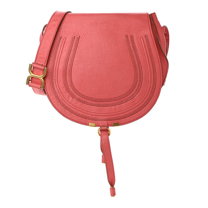 Chloe Grained Calfskin Medium Marcie Saddle Bag Pink 1 of 14