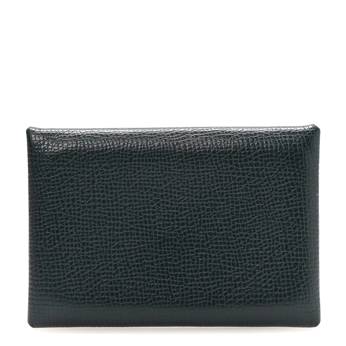 Hermes Epsom Horseshoe Calvi Card Case Vert Cypress Capucine 1 of 7
