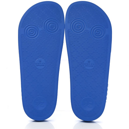 Gucci Rubber GG Monogram Mens Slide Sandals 8 Bright Splash 5 of 9