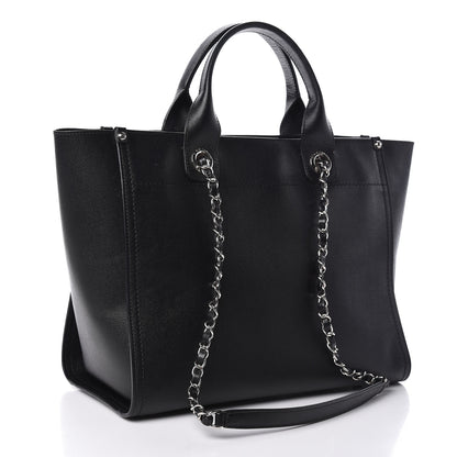 Chanel Caviar Small Studded Deauville Tote Black 3 of 15