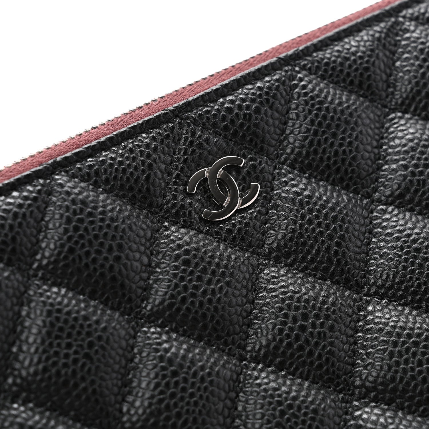 Chanel Caviar Quilted Cosmetic Case Black 9 of 10