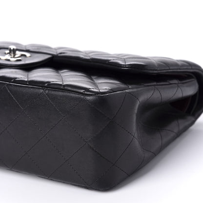 Chanel Lambskin Quilted Jumbo Double Flap Black 8 of 14