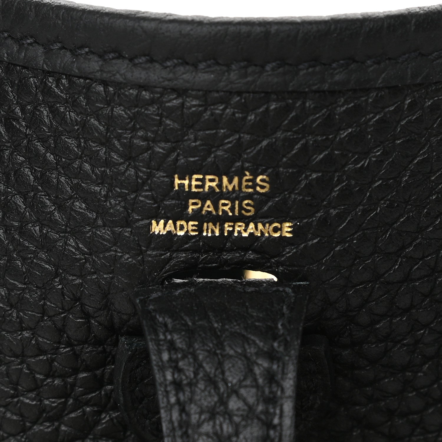 Hermes Taurillon Clemence Evelyne TPM Black 6 of 9