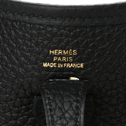 Hermes Taurillon Clemence Evelyne TPM Black 6 of 9