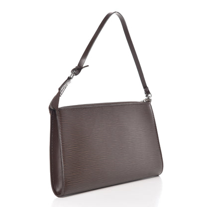 Louis Vuitton Epi Pochette Accessories 24 Moka 3 of 12