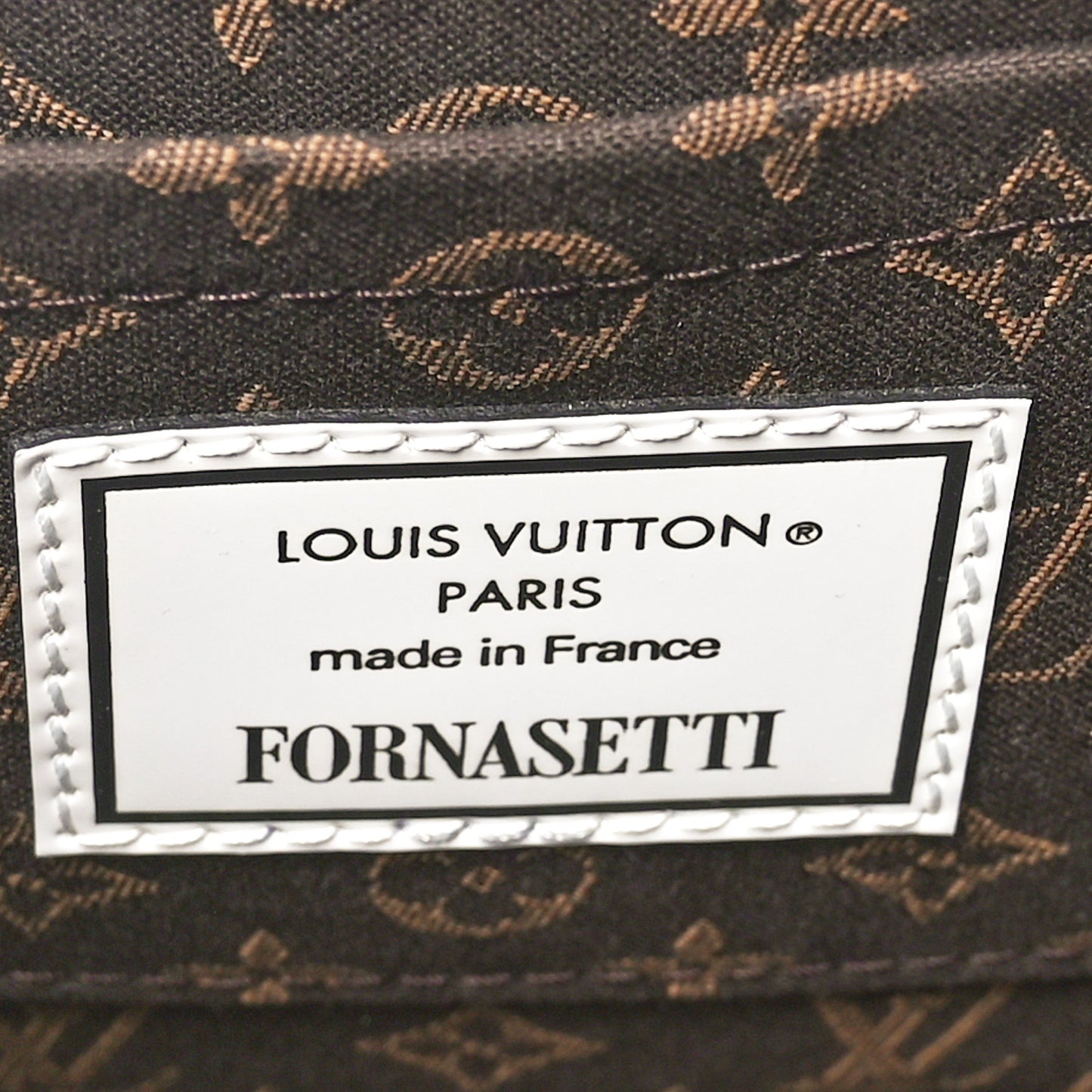 X FORNASETTI Calfskin Architettura Alma BB Black White