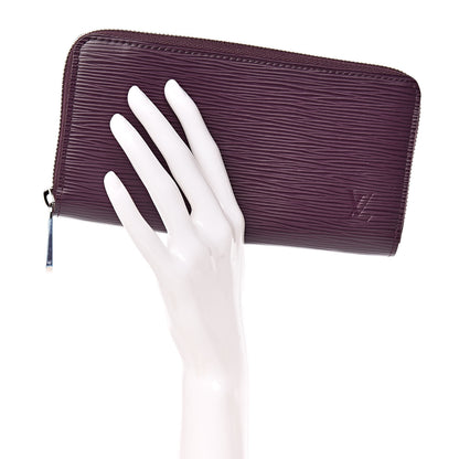 Louis Vuitton Epi Zippy Wallet Cassis 2 of 8